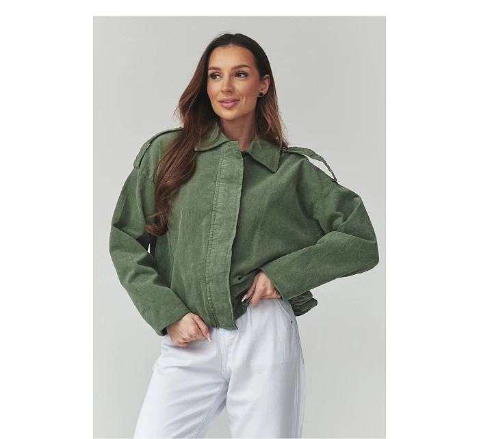 teplá šnúrová bunda model 225691 Makadamia