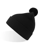 Kid WindS Dětská pletená čepice s bambulí black model 22456277 - Atlantis Headwear Kid WindS Dětská pletená čepice s bambulí black model 22456277 - Atlantis Headwear