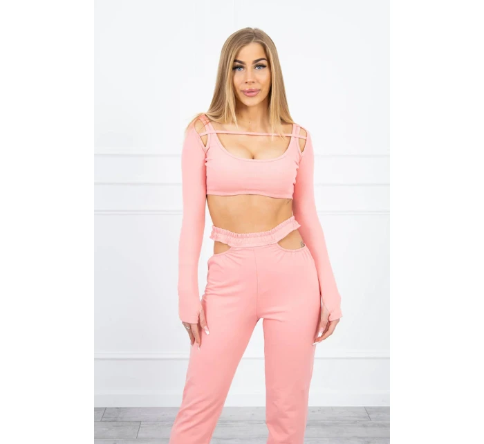 Souprava s halenkou meruňková Souprava s halenkou meruňková