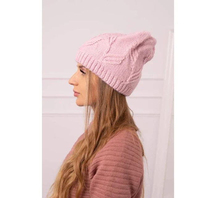 Majka dámska čiapka K376 powder pink Majka dámska čiapka K376 powder pink
