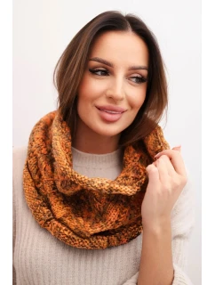 Dámsky pletený mäkký zimný komín KN25 horčicový