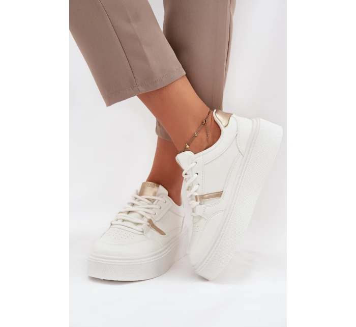 Dámské Sneakersy Na Platformě Big Star model 21706296 Bílé - Big Star Shoes