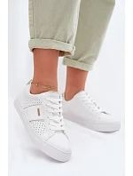 Dámské perforované tenisky Big Star model 22042645 Bílé - Big Star Shoes