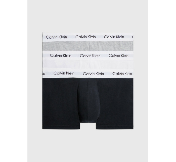 Pánské spodní prádlo 3P LOW RISE TRUNK 0000U2664G998 - Calvin Klein