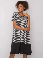 Dámské šaty model 21173168 Černá s bílou - FPrice