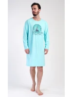 Pánska nočná košeľa s dlhým rukávom Jachting Pánska nočná košeľa s dlhým rukávom Jachting