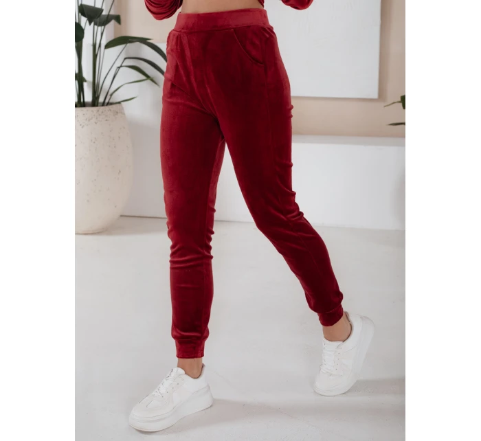 Bordó dámský velurový komplet Dstreet model 21970596 - FashionStreet Bordó dámský velurový komplet Dstreet model 21970596 - FashionStreet