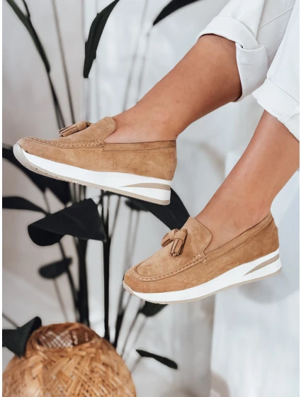 Dámské mokasíny na  khaki Dstreet model 21984203 - FashionStreet
