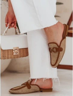 SOFTINO camel dámske žabky na klinoch FashionStreet ZY0865