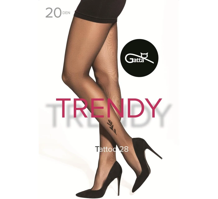 Pančuchy Gatta Trendy Tattoo wz.28 20 deň 2-4