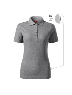 Dámske polo tričko Reserve (tmavosivá melanž (značka))