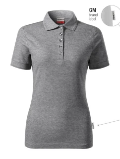 Dámske polo tričko Reserve (tmavosivá melanž (značka))