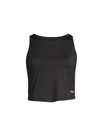 CASALL Laser Mesh Crop Top Black
