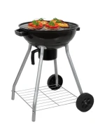 GUĽOVÝ ZÁHRADNÝ GRIL REX STEEL 46CM S POPOLNÍKOM