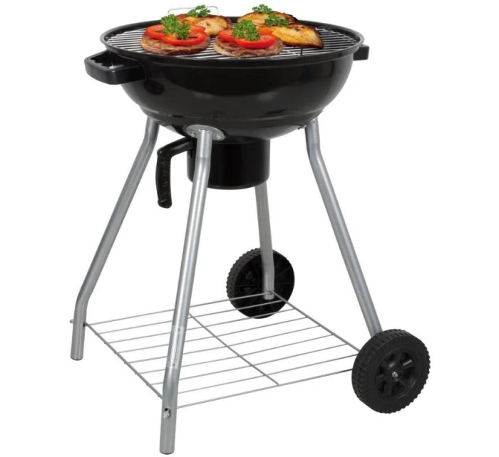 GUĽOVÝ ZÁHRADNÝ GRIL REX STEEL 46CM S POPOLNÍKOM