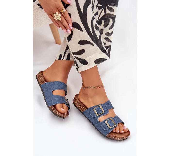 Dámské Pantofle Na Platformě S Přezkami model 21704354 - EVENTO Dámské Pantofle Na Platformě S Přezkami model 21704354 - EVENTO