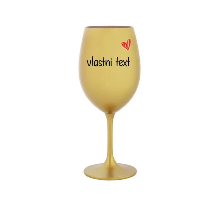 Vlastní text na sklenici