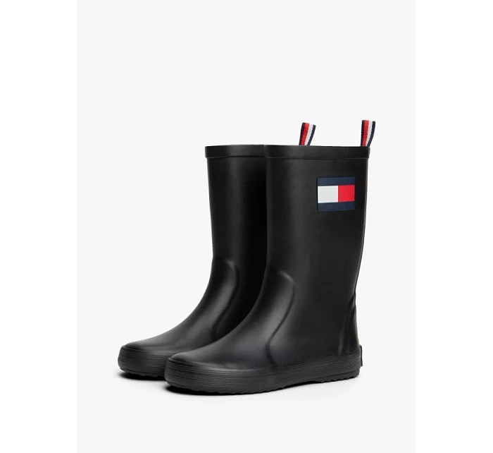 Tommy Hilfiger wellingtons FLAG RAIN BOOT T3XC-33923-0047999 BLACK