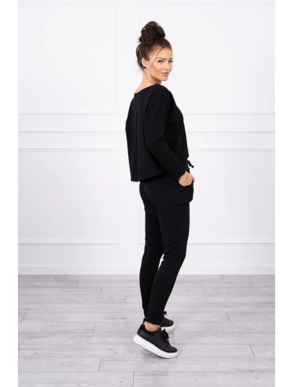 Souprava s oversize model 18744709 černé barvy - K-Fashion Souprava s oversize model 18744709 černé barvy - K-Fashion