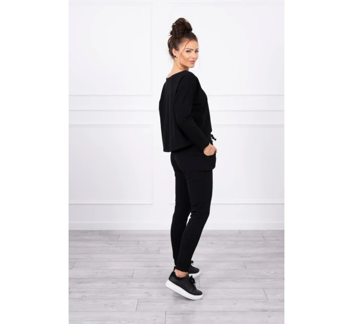 Souprava s oversize model 18744709 černé barvy - K-Fashion Souprava s oversize model 18744709 černé barvy - K-Fashion