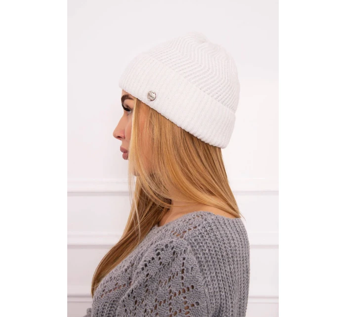 Tenká čepice Oliwia model 18750361 ecru - K-Fashion