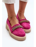 Dámské semišové mokasíny s ozdobou model 21652525 - Zazoo