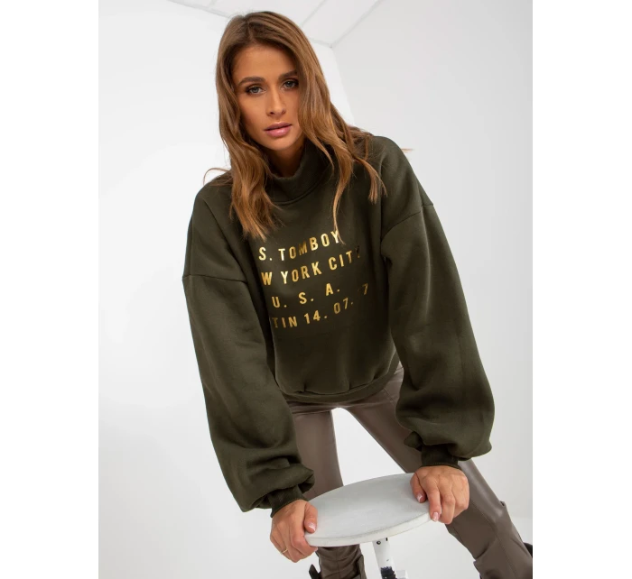 Mikina EM BL model 17802927 khaki - FPrice Mikina EM BL model 17802927 khaki - FPrice