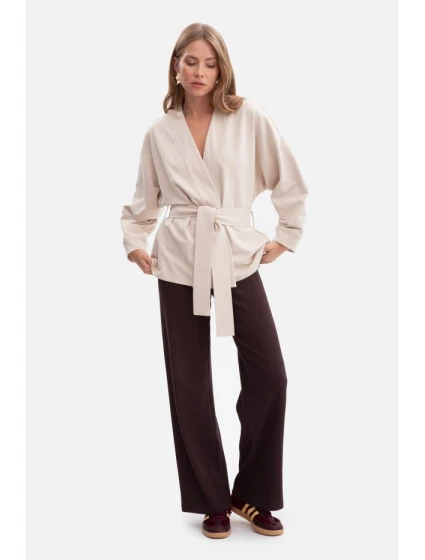 Pletené sako bez s předním dílem model 21379809 - BeWear Pletené sako bez s předním dílem model 21379809 - BeWear