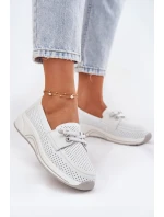 Dámske topánky na platforme 56C2101 White - Artiker Dámske topánky na platforme 56C2101 White - Artiker