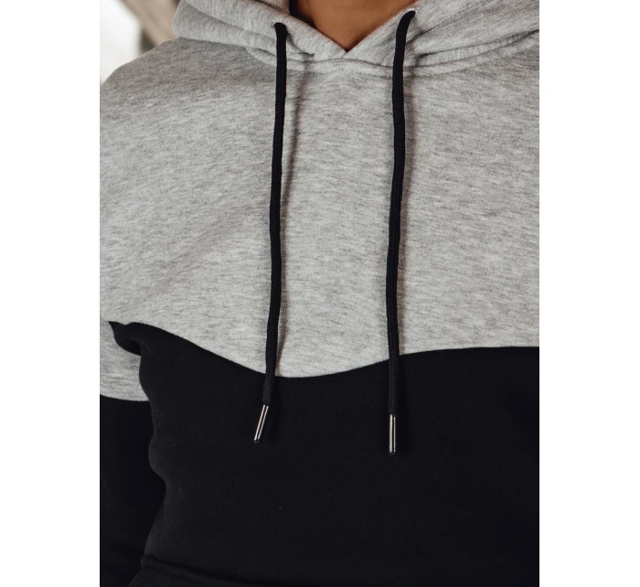 Pánská základní mikina s kapucí světle šedá Dstreet model 21985901 - FashionStreet