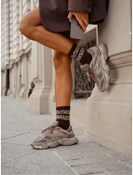 Milena ponožky 0200-127 Dva škvrnité pruhy 37-41