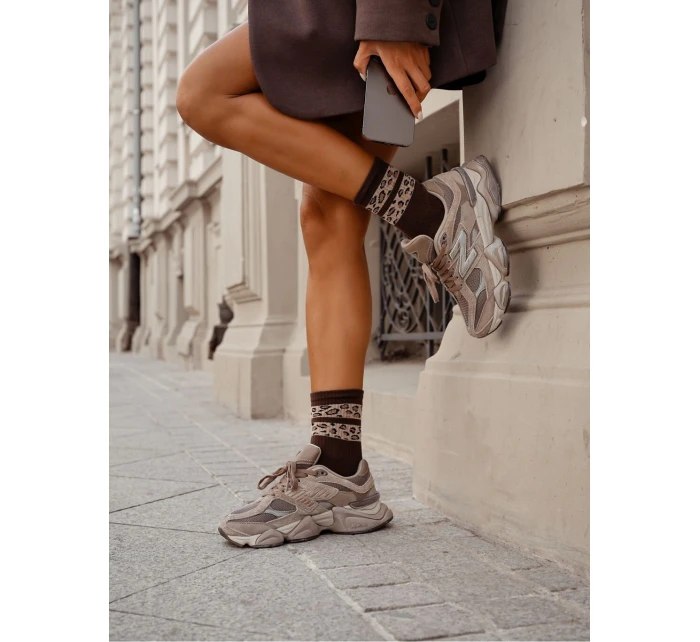 Milena ponožky 0200-127 Dva škvrnité pruhy 37-41