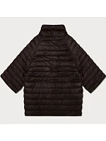 Dámska obojstranná plus size bunda s 3/4 rukávmi Goodlookin chocolate/panther (M6-6308-103)