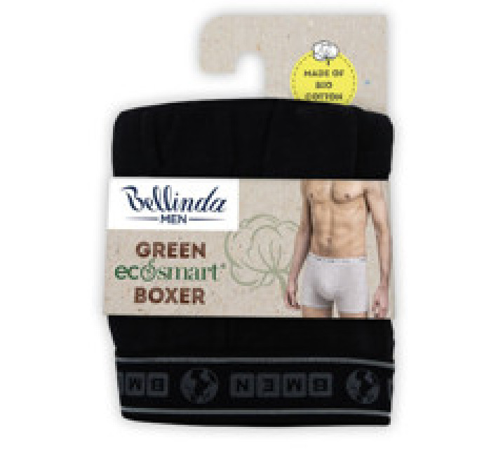 Pánske boxerky z bio bavlny GREEN EcoSMART BOXER - Bellinda - čierna