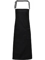 Premier PR 134 Denim zástěra s laclem "District" 39.0134 black denim