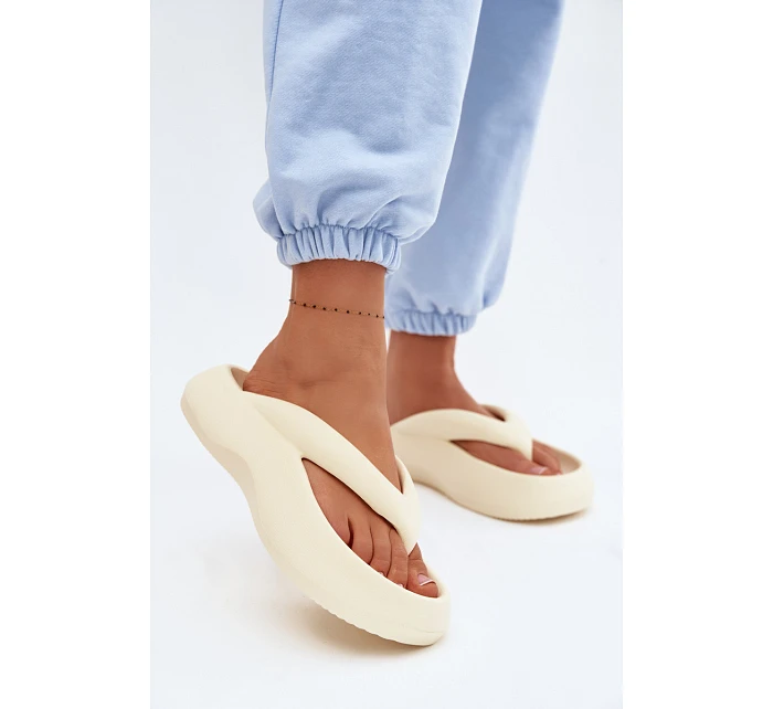 Dámské pěnové žabky světlá béžová Roux