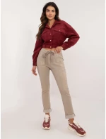 Kalhoty DHJ SP model 20567190 béžové - FPrice Kalhoty DHJ SP model 20567190 béžové - FPrice