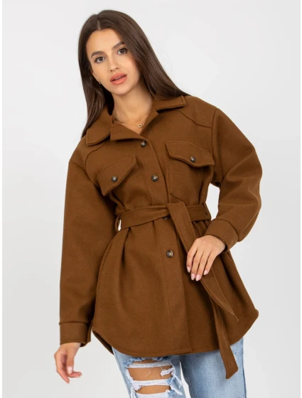 Dámský kabát EM PL model 17640015 85 hnědá - FPrice