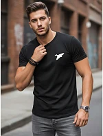 Koszulka męska z nadrukiem czarna model 22182538 - FashionStreet