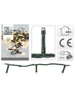 VIANOČNÝ STROMČEK SVETELNÁ REŤAZ 120 VIEDLA TEPLÁ BIELA