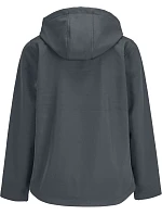 SOL'S Race Hooded Women Dámska 2-vrstvová softshellová bunda s kapucňou 25.4448 antracitovo šedá