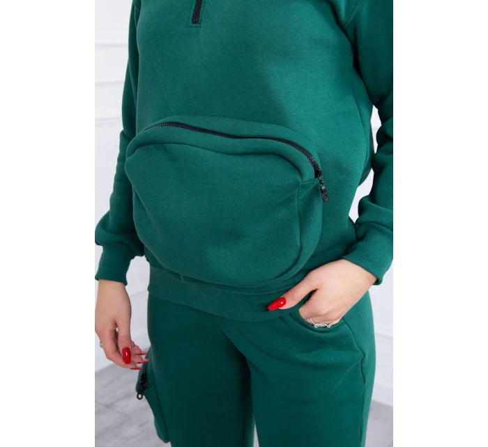 Izolovaná sada s ozdobným vreckom zelená