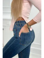 Blúzka s buff rukávmi púdrovo ružová