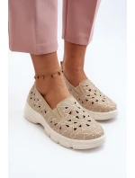 Dámské boty v béžové barvě model 21648197 - EVENTO