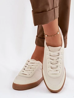 Dámské tenisky z eko kůže Big Star TT274311 světle béžové