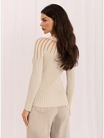 Sweter IR SW model 22400690 jasny beżowy - FPrice Sweter IR SW model 22400690 jasny beżowy - FPrice