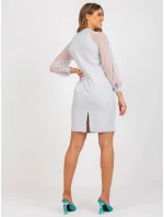 Dámské šaty NU SK model 18837905 Světle šedá - FPrice Dámské šaty NU SK model 18837905 Světle šedá - FPrice