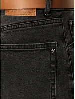 Jeansy damskie z paskiem czarne model 22365059 - FashionStreet