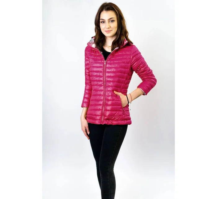 Růžová oboustranná dámská bunda model 9088271 - Libland Růžová oboustranná dámská bunda model 9088271 - Libland