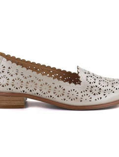 Dámské prolamované zlaté polobotky model 22015154 - Potocki